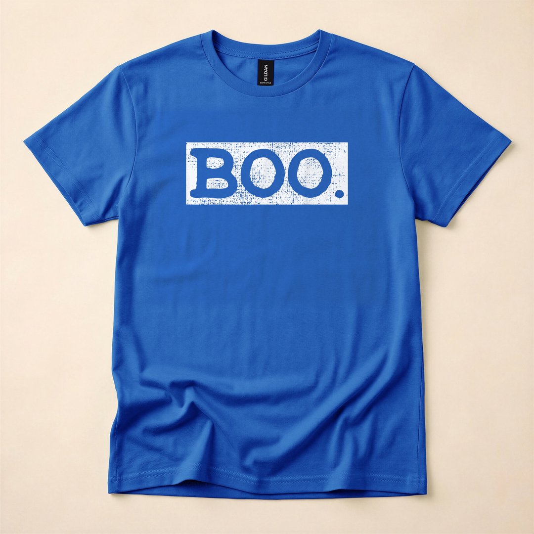 Vintage Boo Retro Halloween Ghost T-Shirt - photo 3