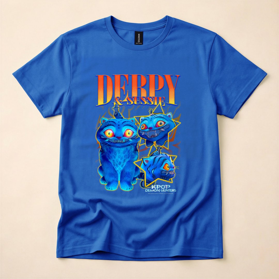 Derpy and Sussie Y2K Halloween Poster T-Shirt - photo 3