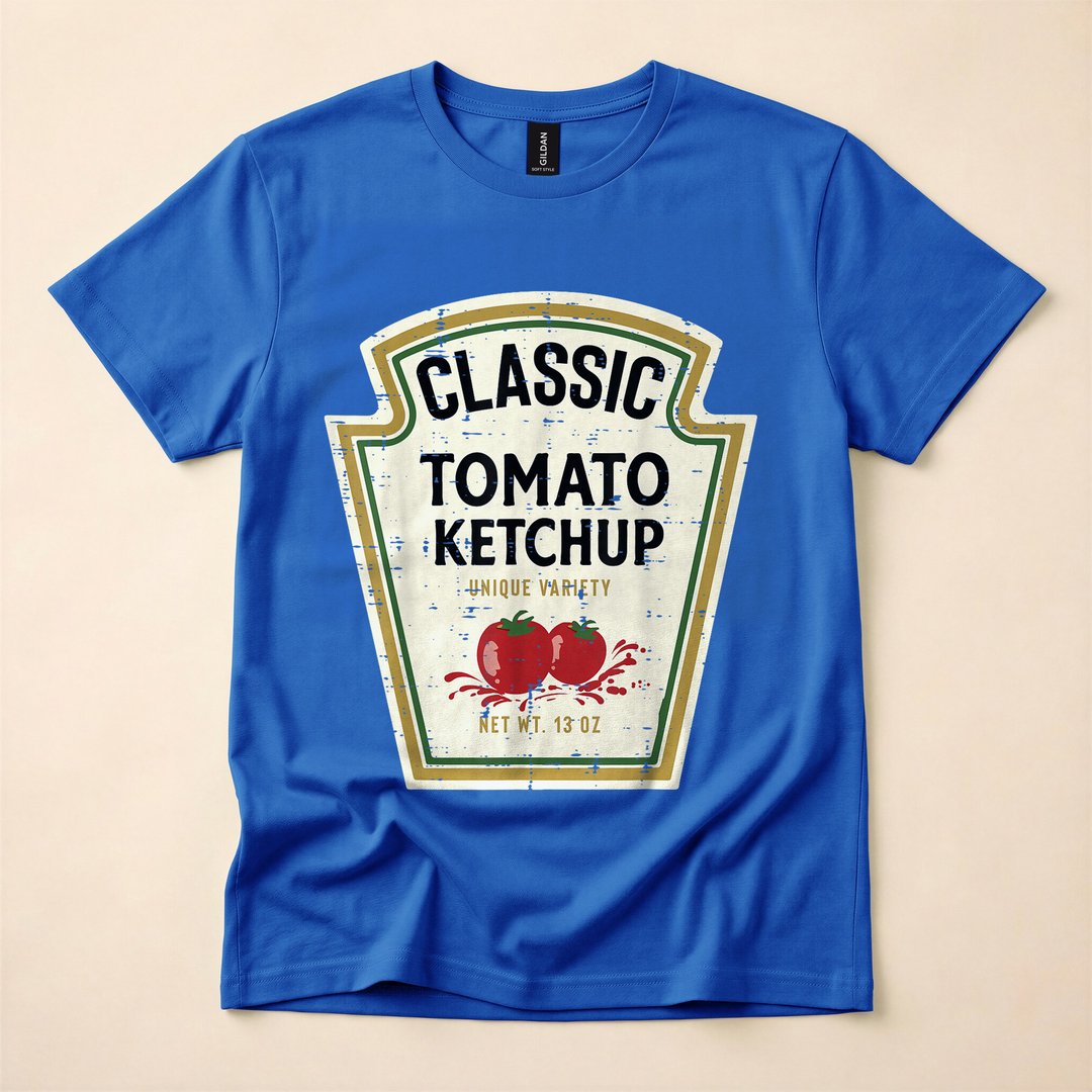 Ketchup Halloween Matching Food Costume T-Shirt - photo 4