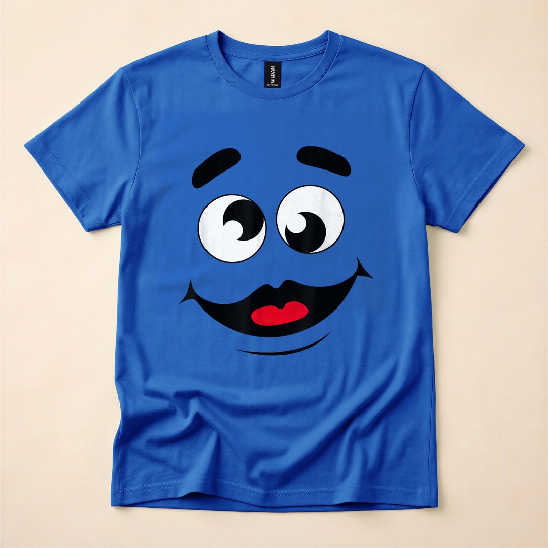Funny Grimace Monster Face Halloween Costume T-Shirt - photo 4