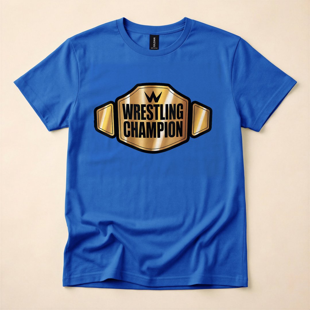 Champion Wrestling Belt Funny Halloween Costume T-Shirt - photo 3