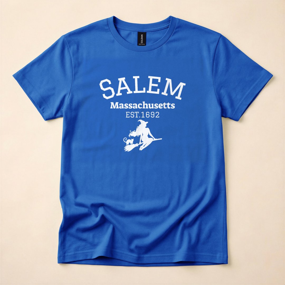 Salem Witch Est 1692 Massachusetts Halloween T-Shirt - photo 3