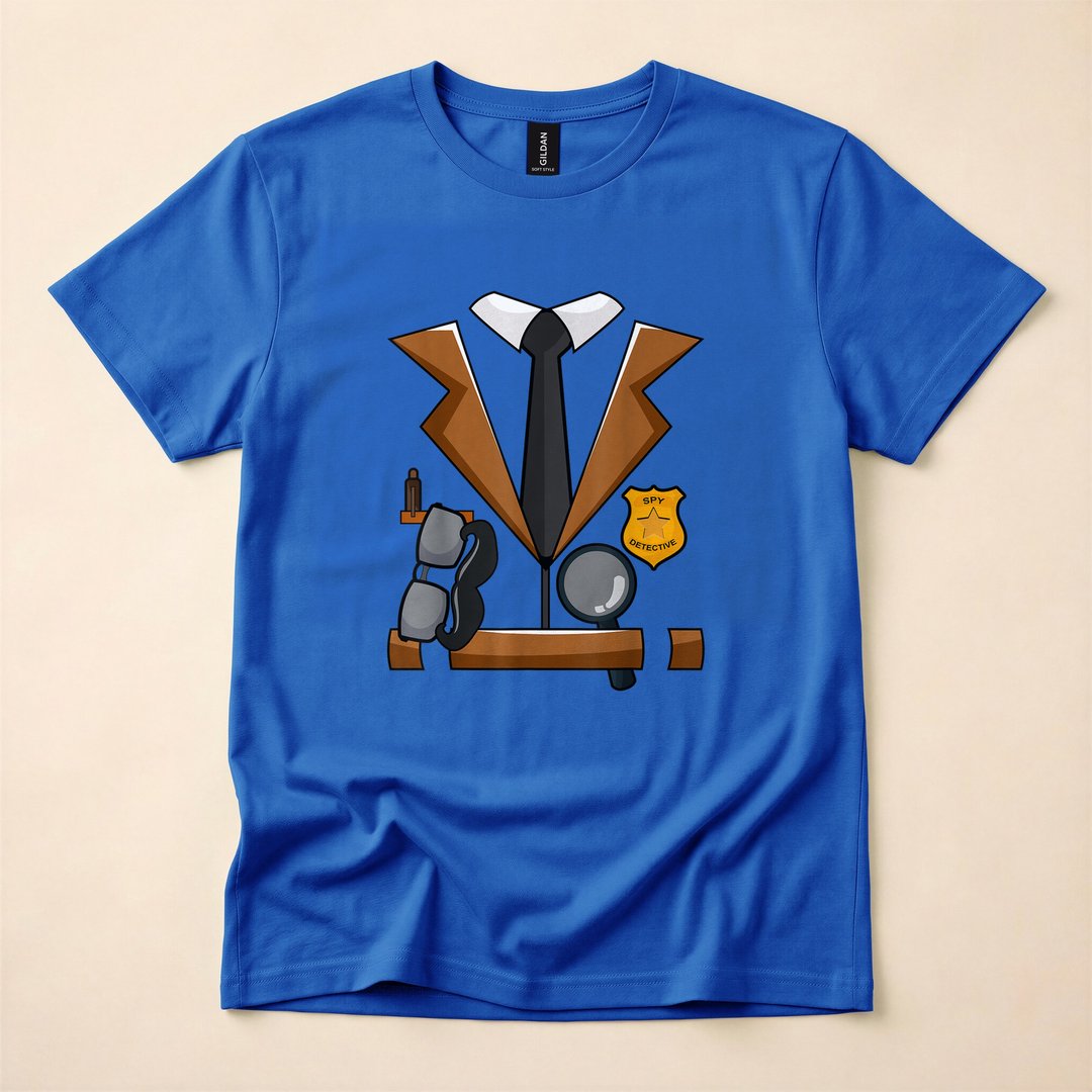 Spy Detective Halloween Costume Investigator T-Shirt - photo 3