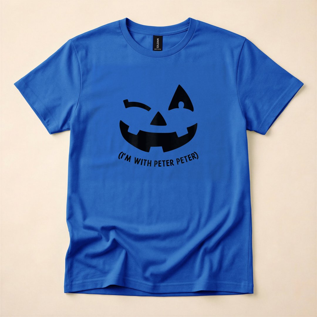 I'm With Peter Pumpkin Matching Couple Halloween T-Shirt - photo 3