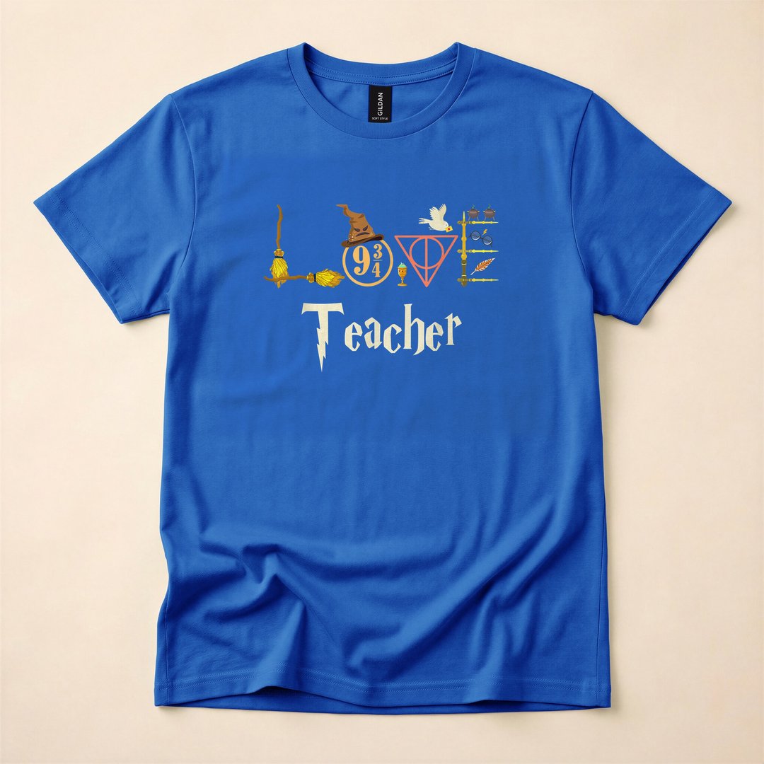 Teacher Wizard School of Magic Halloween T-Shirt - photo 3