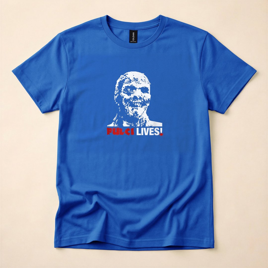 Fulci Lives Zombie Horror Movie Halloween T-Shirt - photo 3