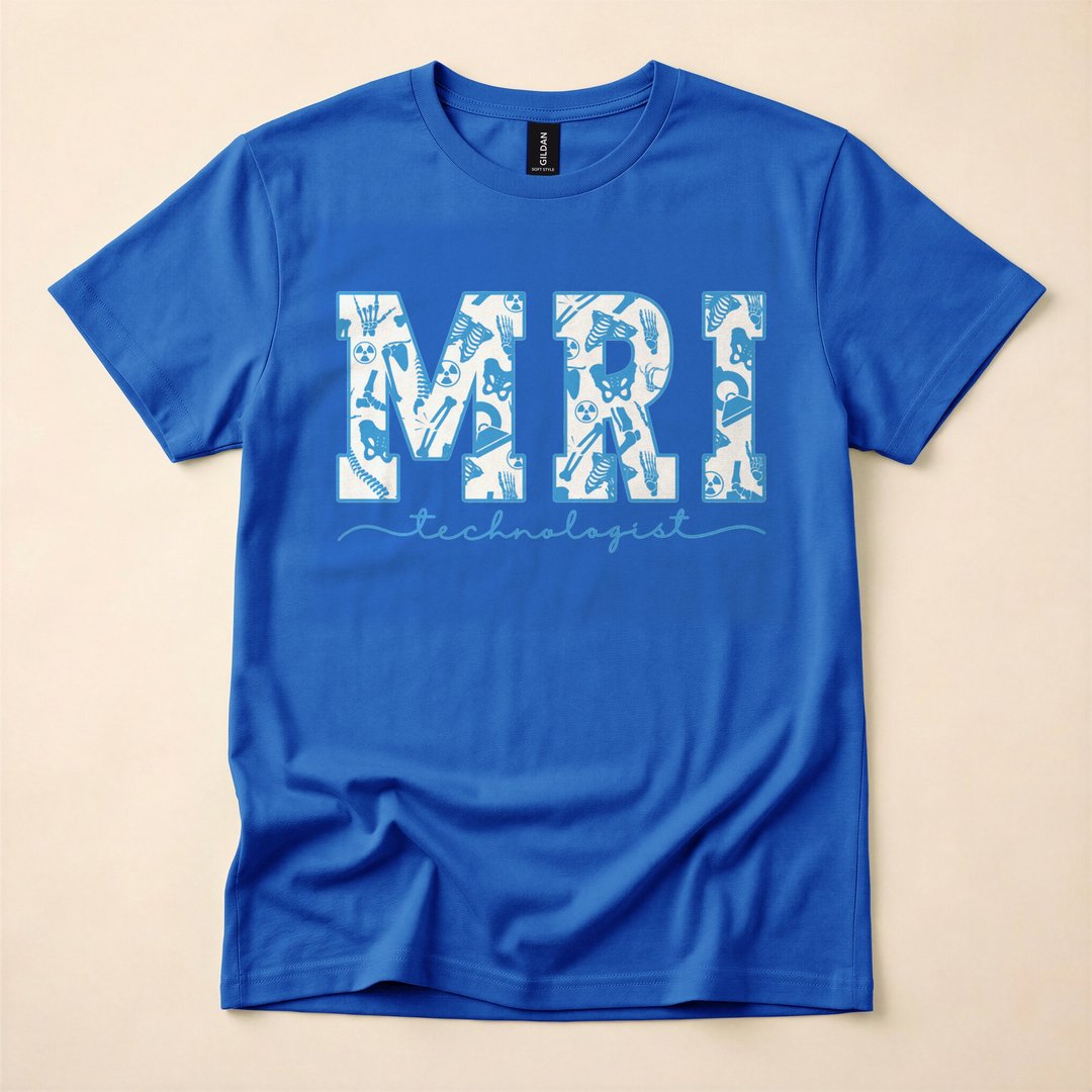 MRI Tech Skeleton Radiology Halloween T-Shirt - photo 4
