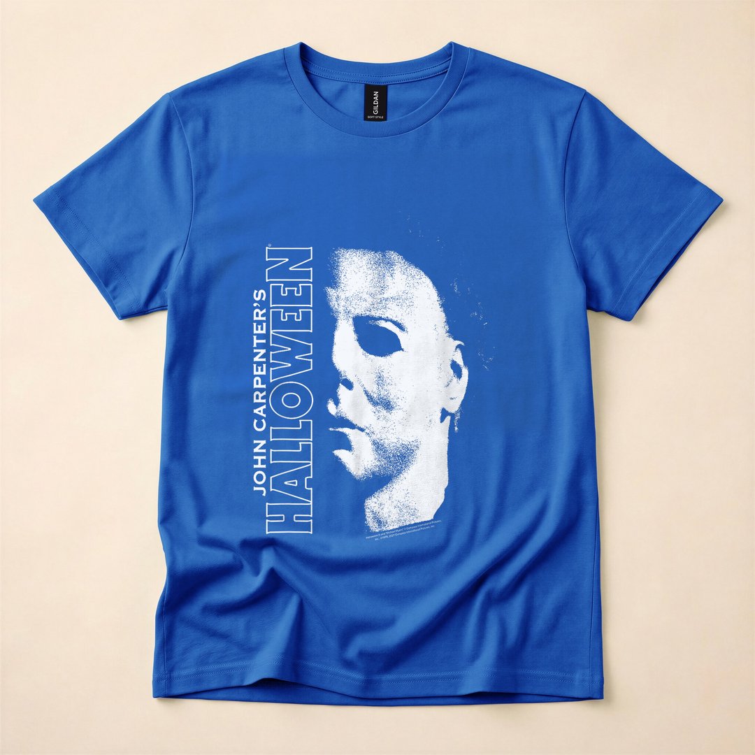 Michael Myers Large Face Horror Halloween T-Shirt - photo 3