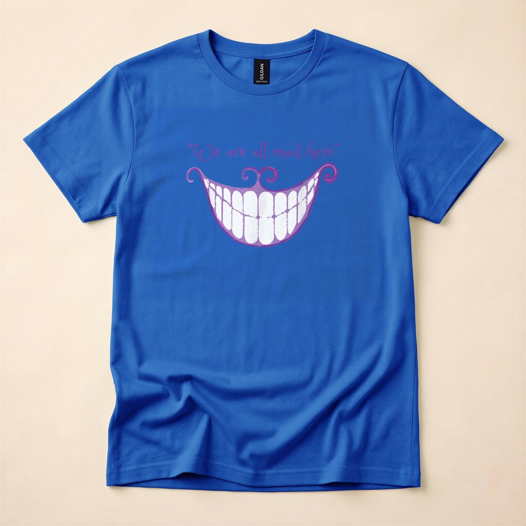 We're All Mad Here Cheshire Cat Halloween Costume T-Shirt - photo 3