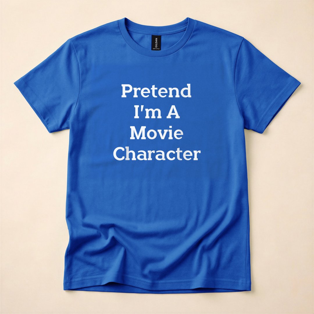 Pretend I'm a Movie Character Funny Halloween Costume T-Shirt - photo 3