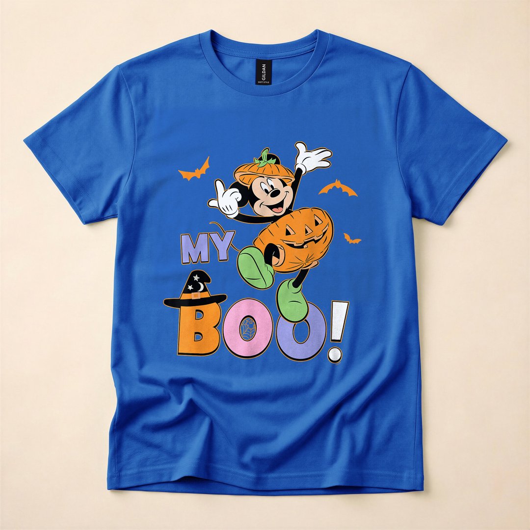 Mickey Mouse My Boo Halloween Matching Couples T-Shirt - photo 3