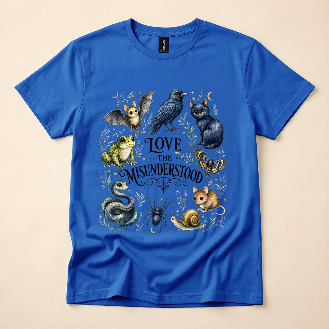 Love the Misunderstood Bat Raven Spider Spooky T-Shirt - photo 4