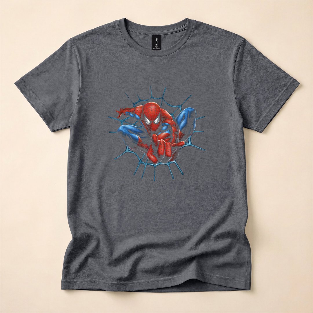 Spider-Man Web-Sling Portrait Wall-Crawler T-Shirt - photo 4