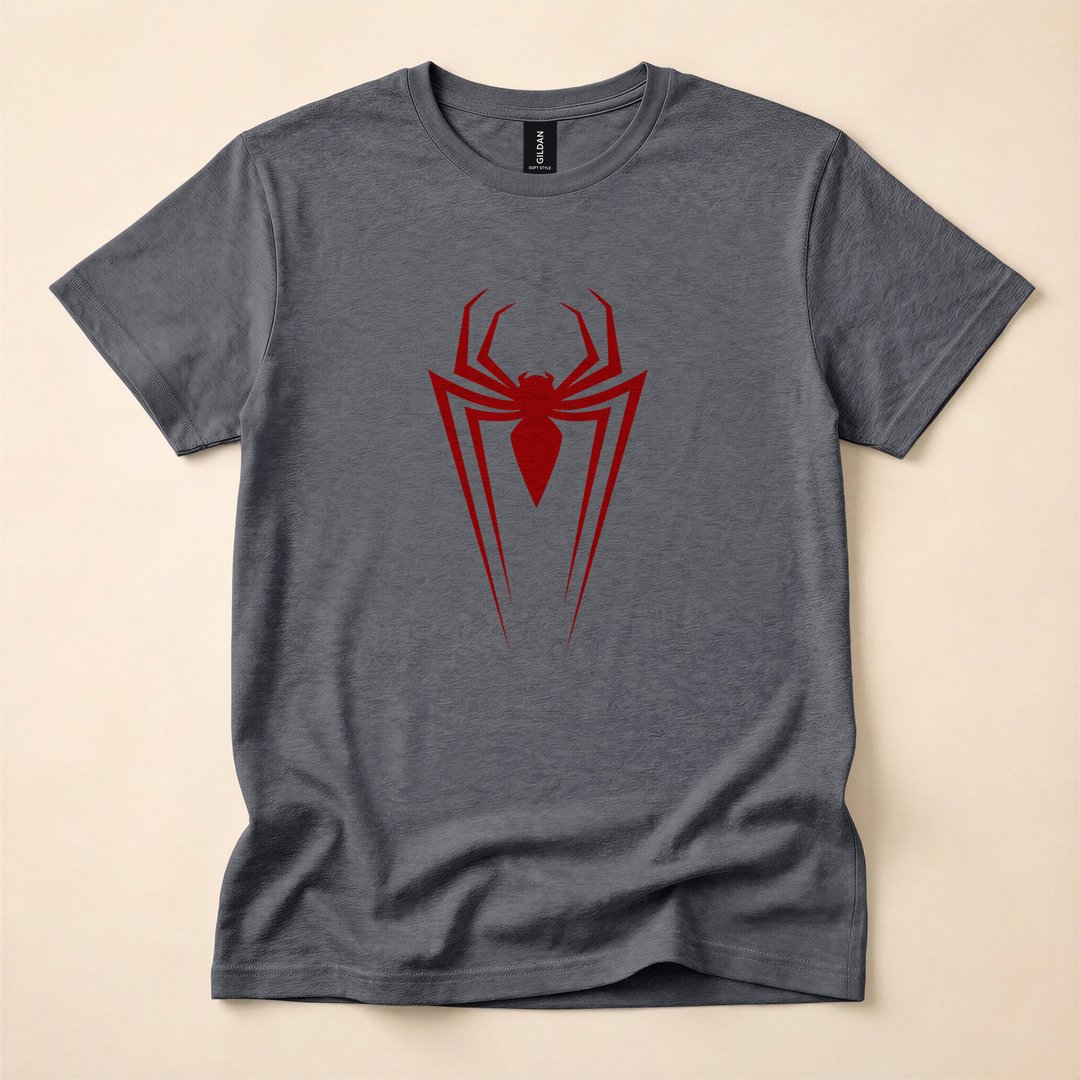 Retro Spider-Man Red Spider Logo Classic T-Shirt - photo 4