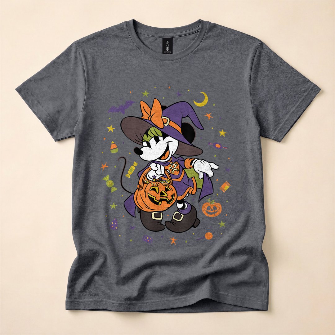 Minnie Mouse Witch Trick-or-Treat Icons T-Shirt - photo 4