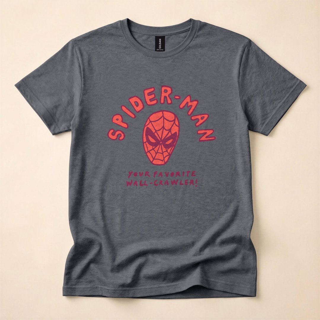 Spider-Man Hand-Drawn Mask Wall-Crawler T-Shirt - photo 5