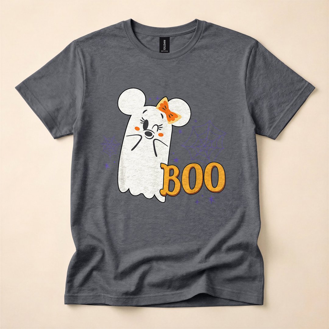 Minnie Mouse Little Ghost Boo Cute Halloween T-Shirt - photo 4