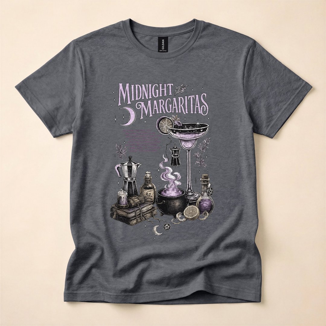 Midnight Margaritas Practical Magic Witch Halloween T-Shirt - photo 4
