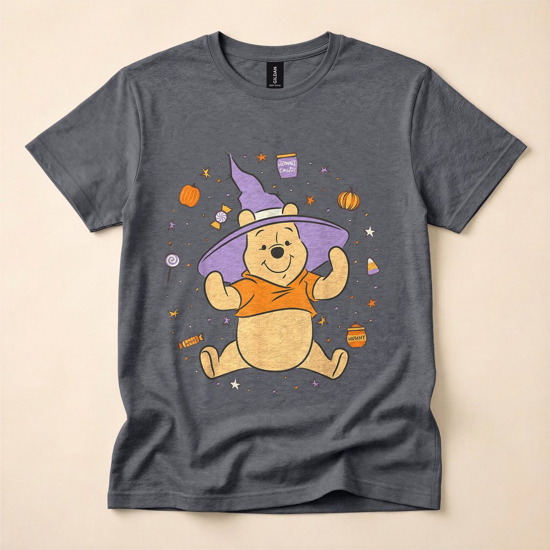Winnie the Pooh Trick-or-Treat Candy Halloween T-Shirt - photo 4