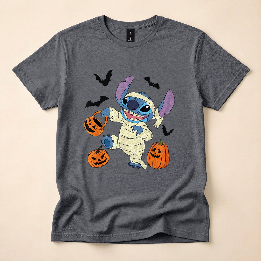 Lilo & Stitch Funny Mummy Costume Halloween T-Shirt - photo 5