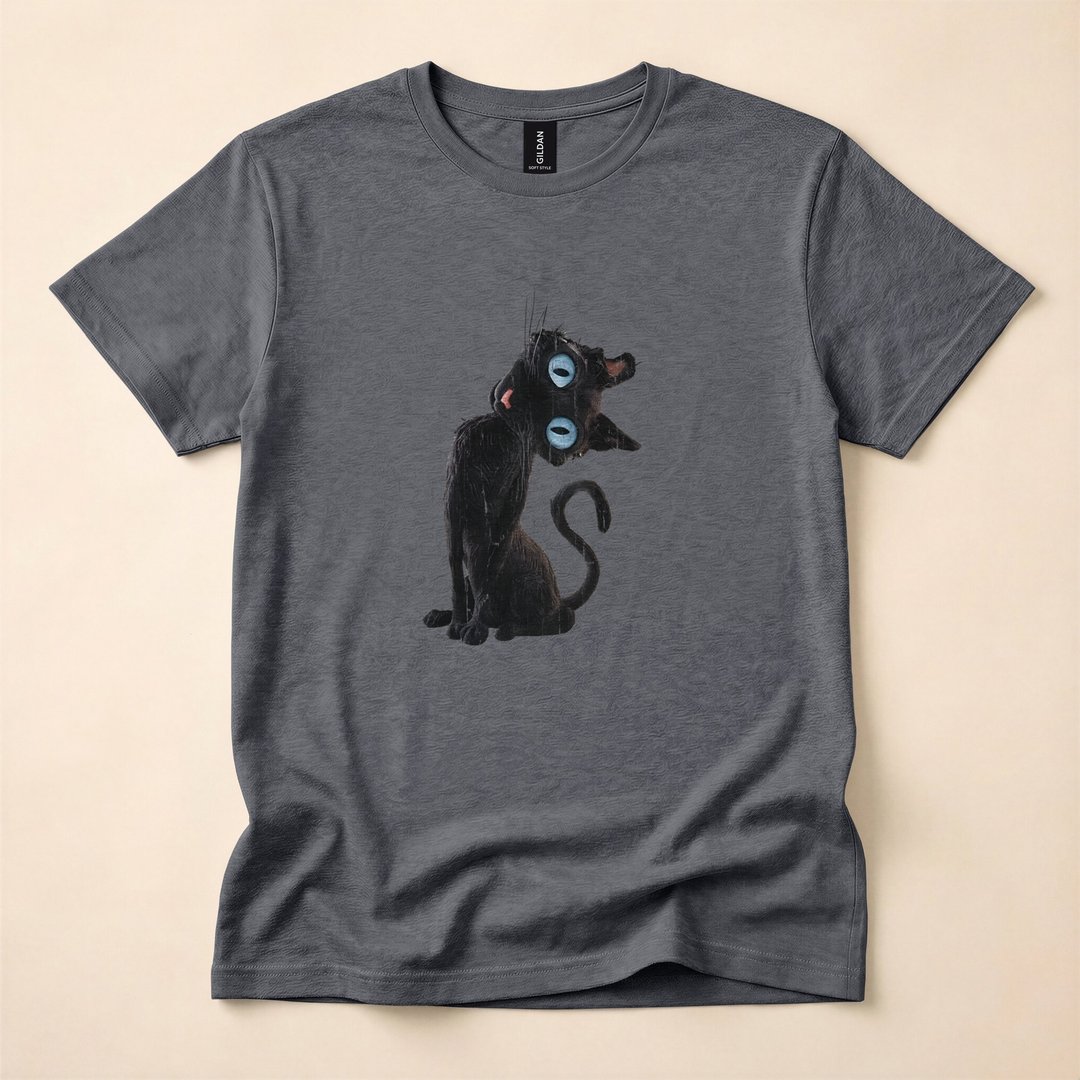Creepy Cute Cat Coraline Meme Halloween T-Shirt - photo 5