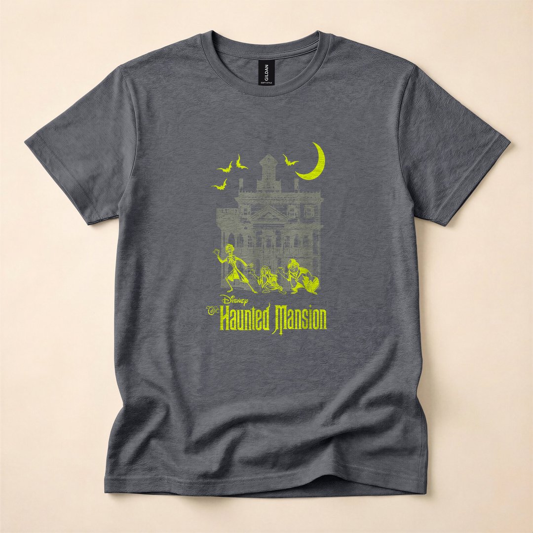 Haunted Mansion Hitchhiking Ghosts Silhouette T-Shirt - photo 4