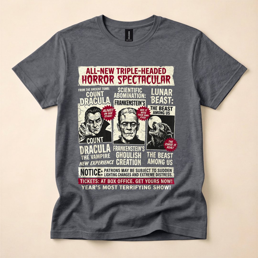 Frankenstein Horror Movie Monster Vintage Halloween T-Shirt - photo 4
