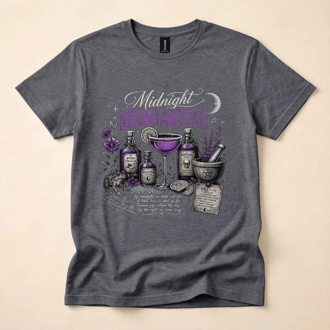Witchy Margarita Magic Spell Cocktail Halloween T-Shirt - photo 4