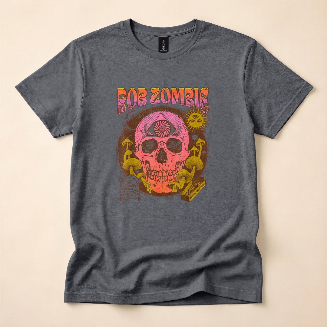 Rob Zombie LSD Skull Horror Rock T-Shirt - photo 5