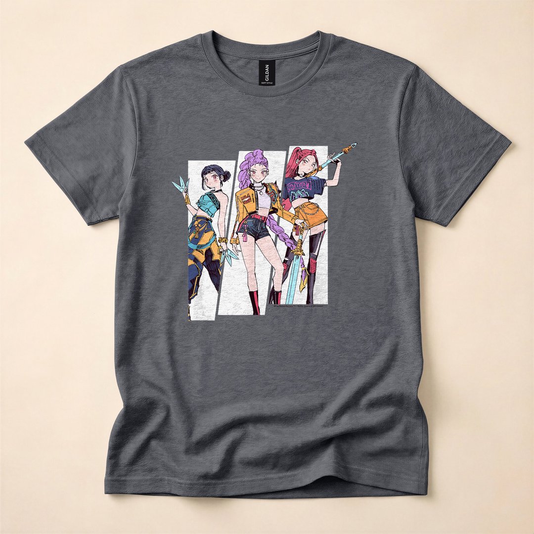 Huntrix Manhwa Style Comic Panels Halloween T-Shirt - photo 5