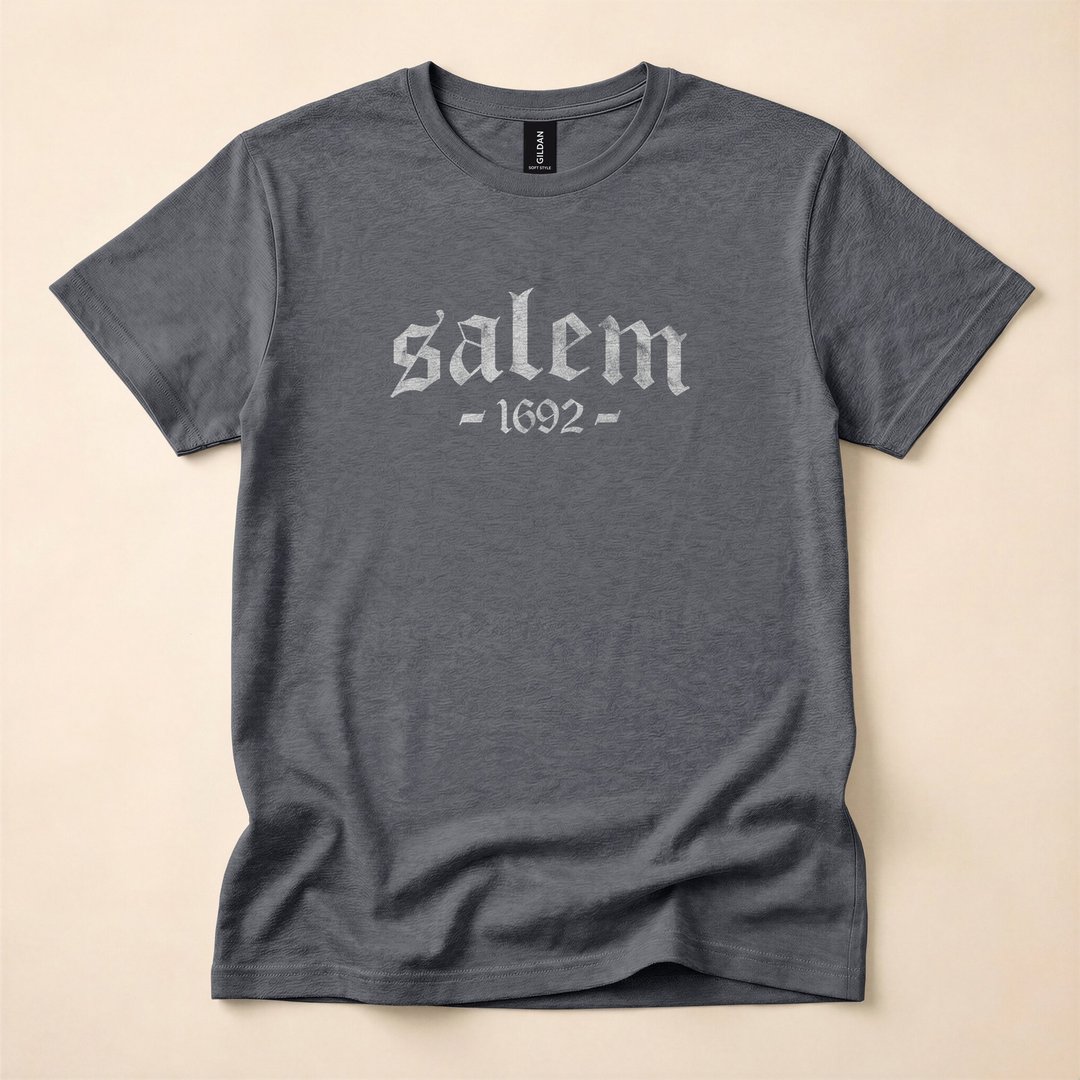 Salem 1692 Witch Trials Retro Distressed Vintage T-Shirt - photo 4