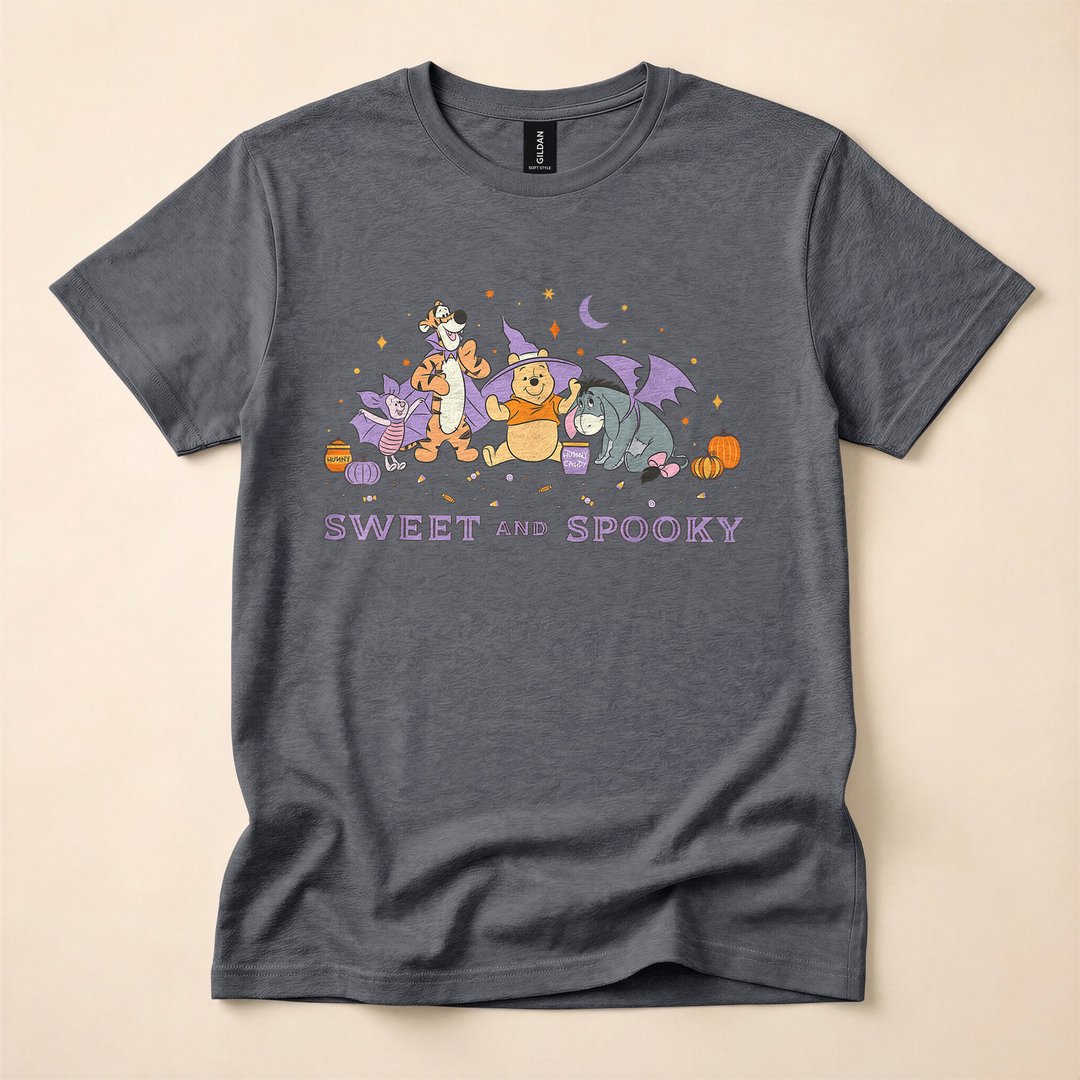 Winnie the Pooh Sweet and Spooky Halloween Candy T-Shirt - photo 4