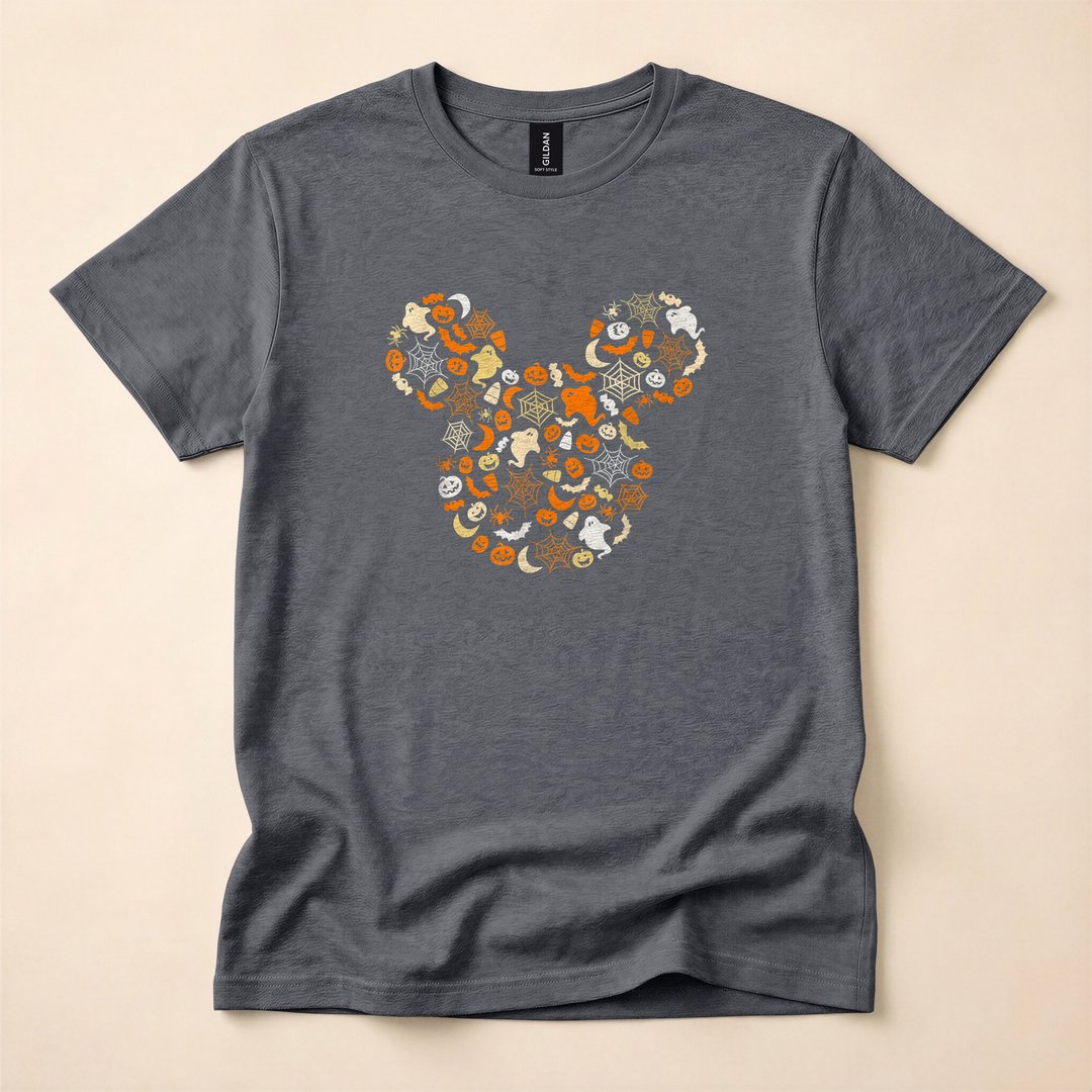Mickey Mouse Ghosts Pumpkins and Spiders Halloween T-Shirt - photo 4
