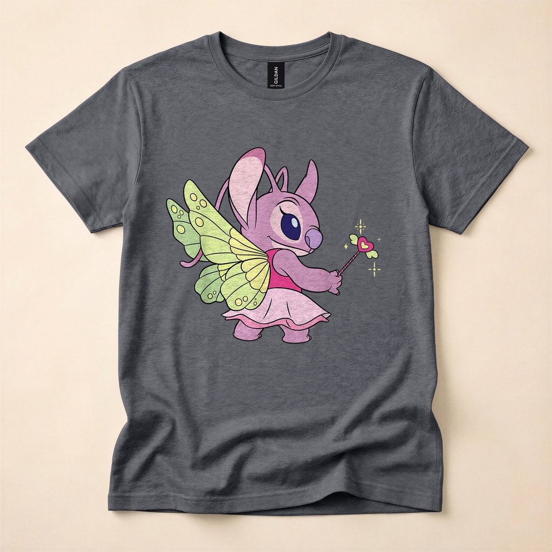 Lilo and Stitch Angel Fairy Halloween Trick-or-Treat T-Shirt - photo 4