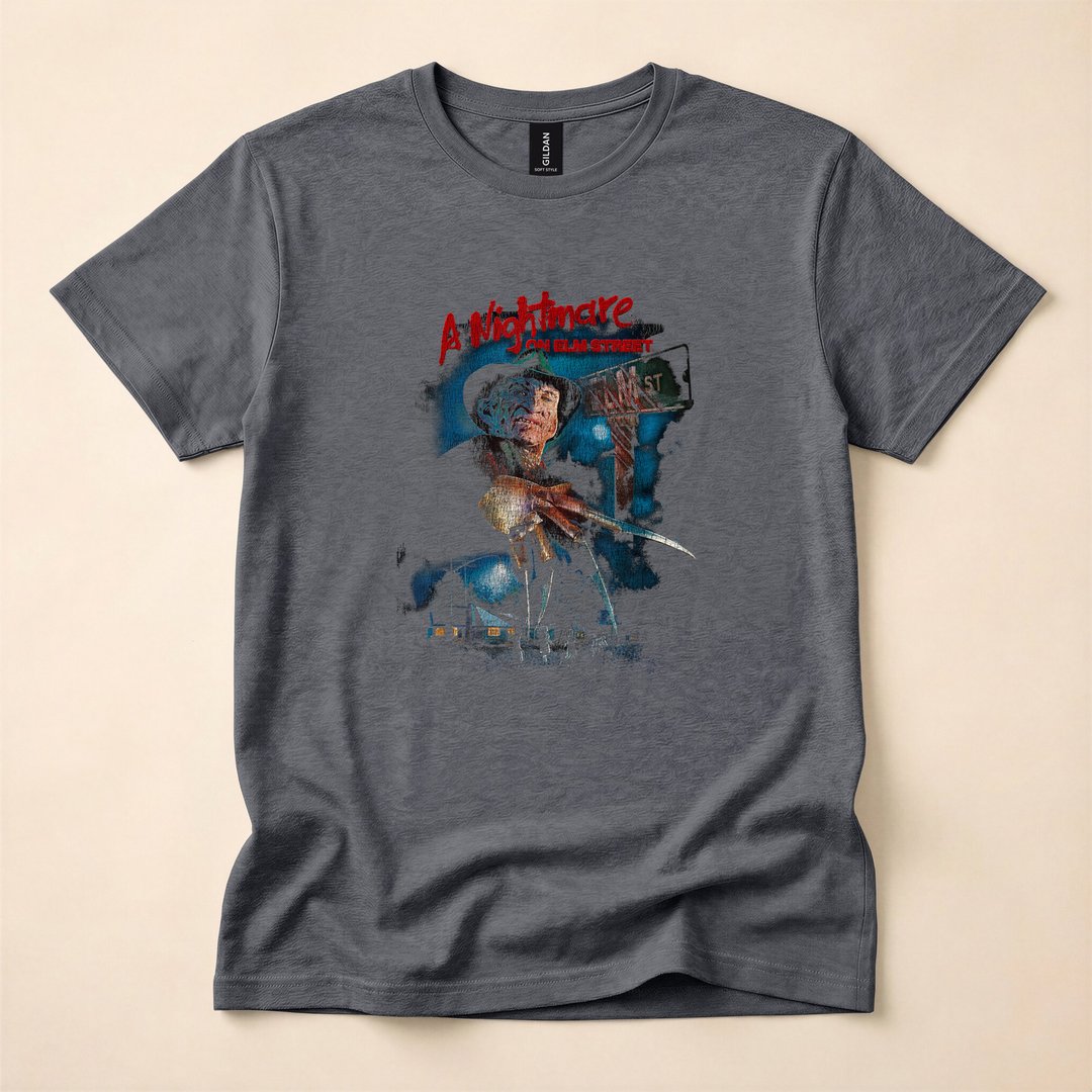A Nightmare on Elm Street Freddy Krueger Poster Fade T-Shirt - photo 4