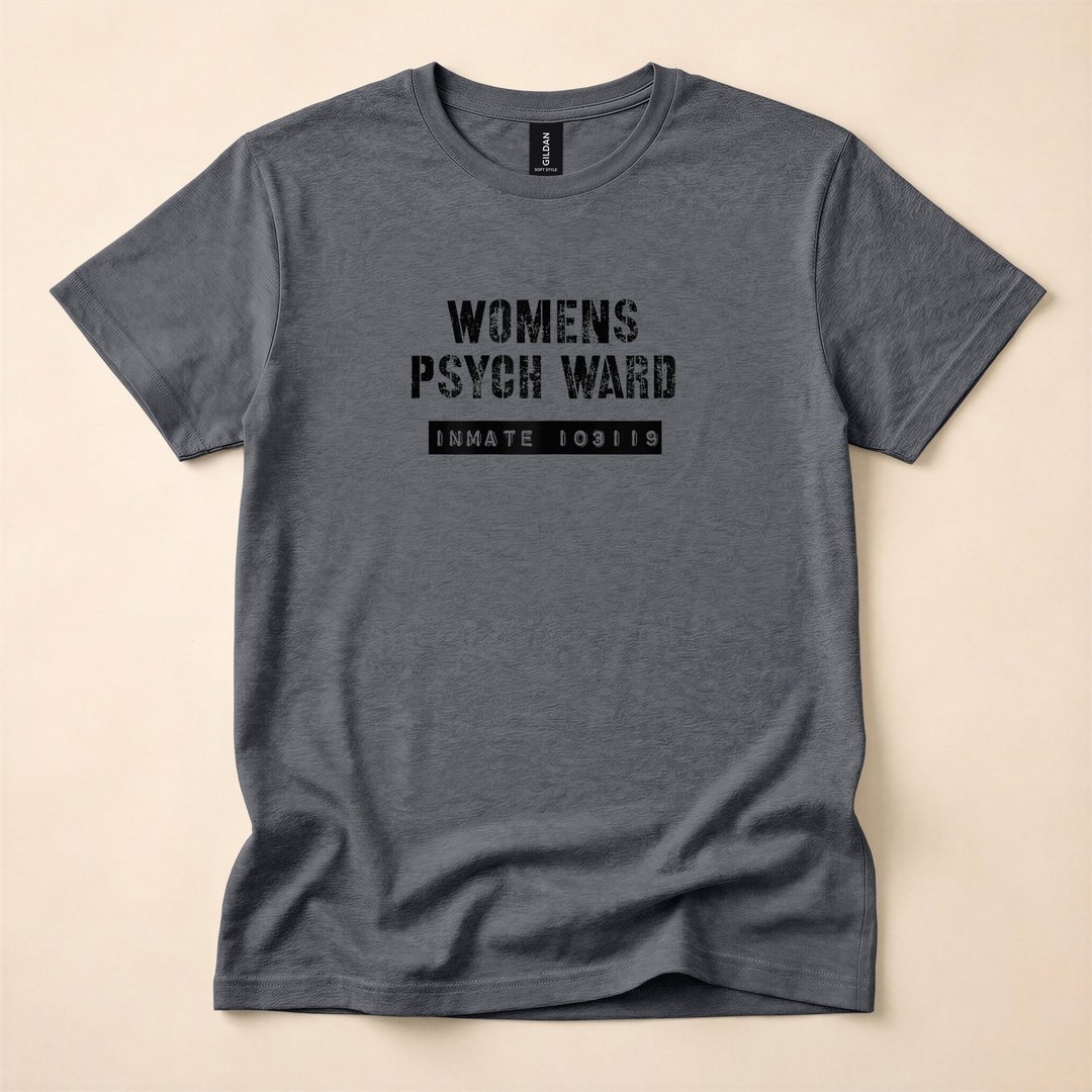 Women's Psych Ward Insane Asylum Halloween Costume T-Shirt - photo 4