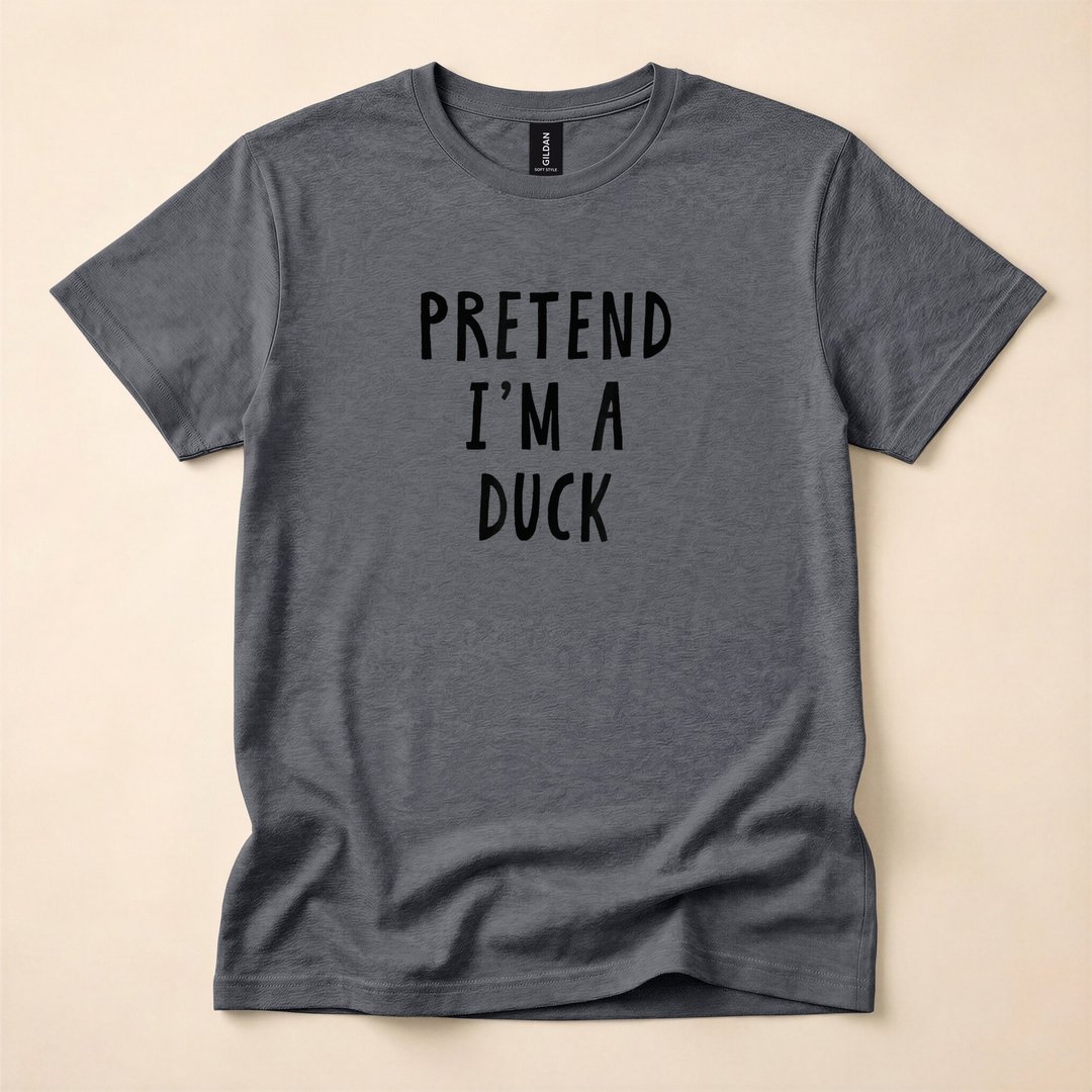 Pretend I'm a Duck Funny Last-Minute Halloween Costume T-Shirt - photo 5
