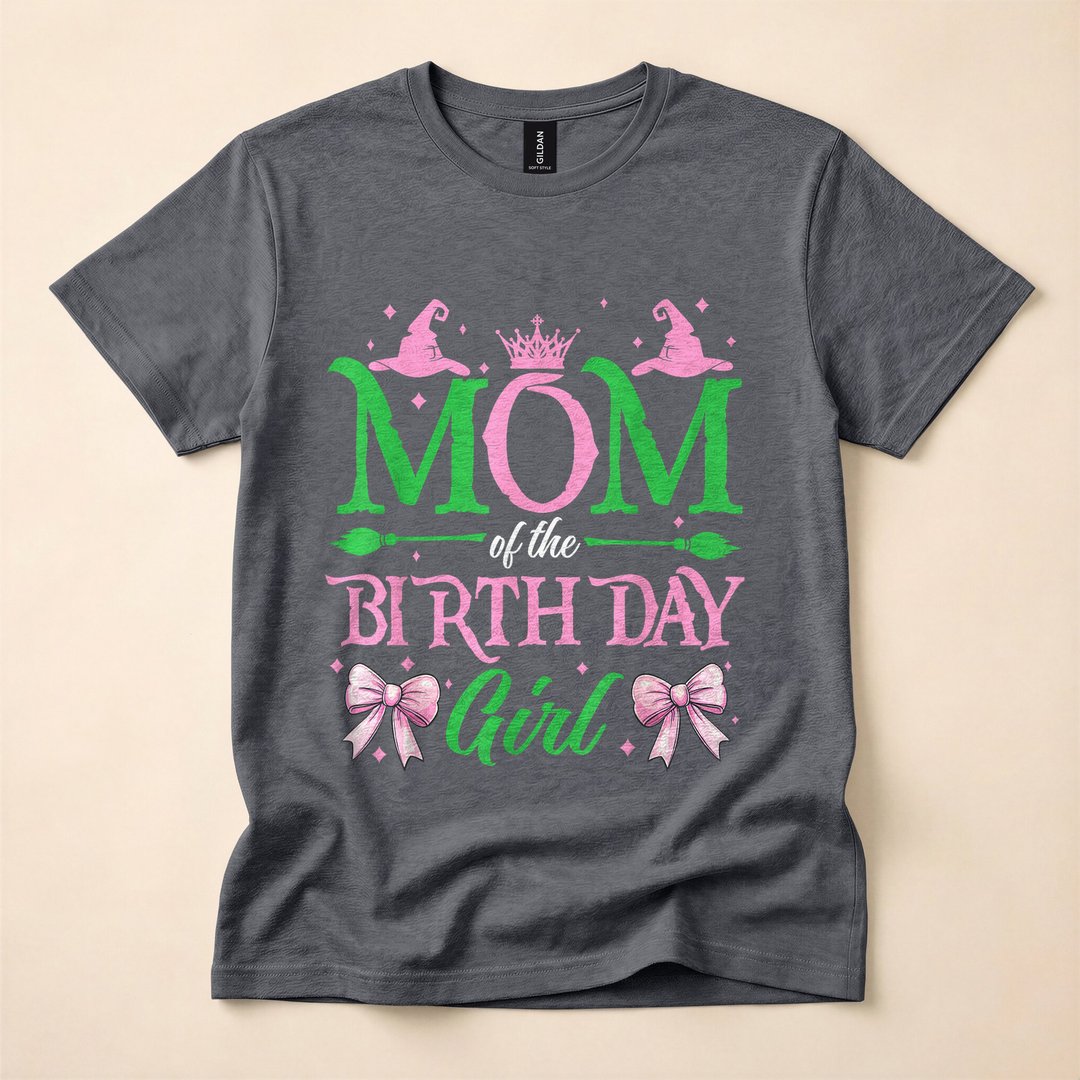 Mom of the Birthday Girl Witch Halloween Family T-Shirt - photo 4