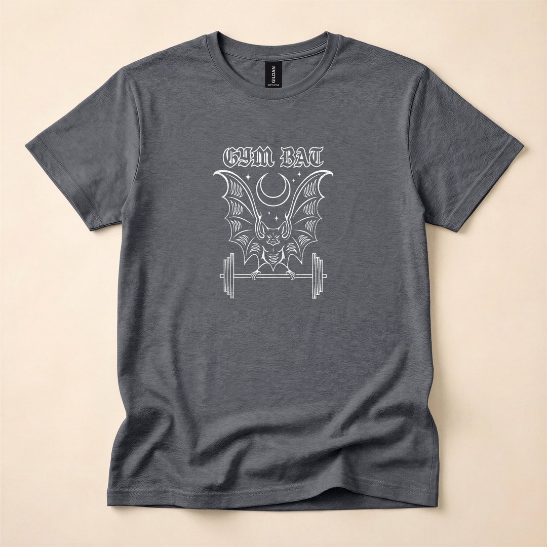 Gothlete Vampire Bat Gym Workout Halloween T-Shirt - photo 4