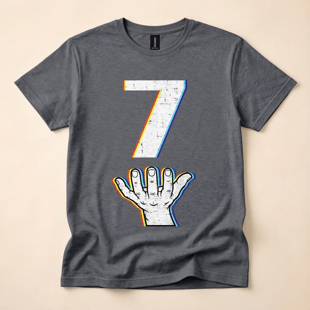 Number 7 Matching 6-7 Meme Halloween Costume T-Shirt - photo 4