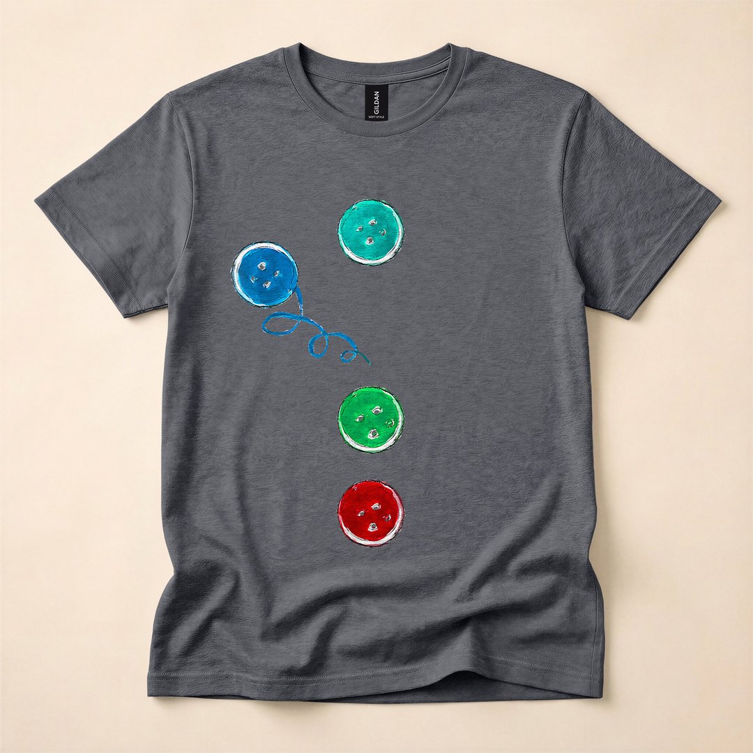 Groovy Blue Cat Four Buttons Halloween Costume T-Shirt - photo 5