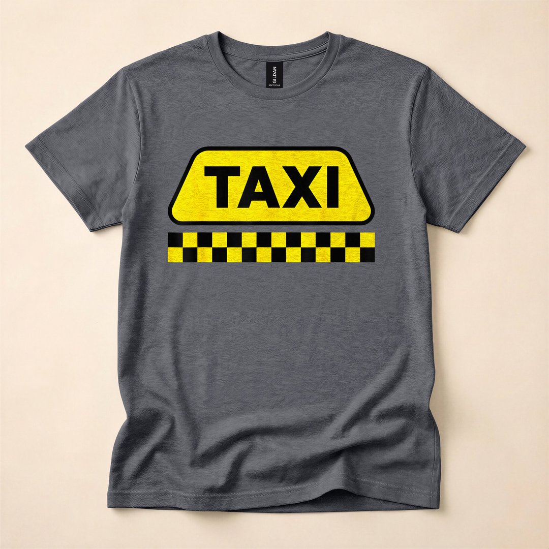 NYC Yellow Cab Taxi Driver Funny Halloween Costume T-Shirt - photo 4