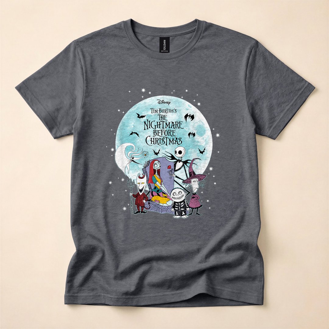 Jack Skellington and Friends Nightmare Before Christmas T-Shirt - photo 4