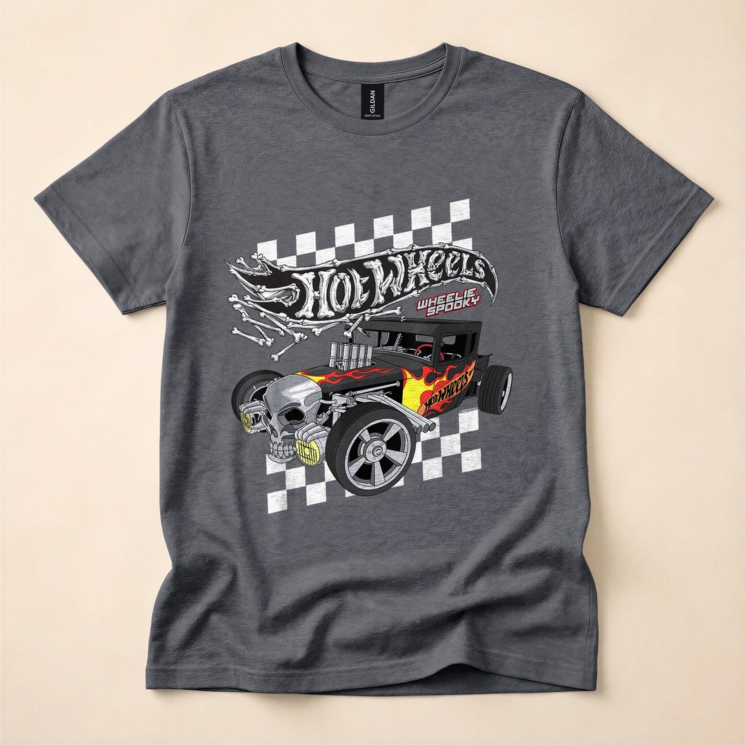 Hot Wheels Bone Shaker Wheelie Spooky T-Shirt - photo 4