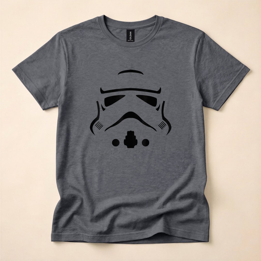 Star Wars Stormtrooper Big Face Halloween Costume T-Shirt - photo 5