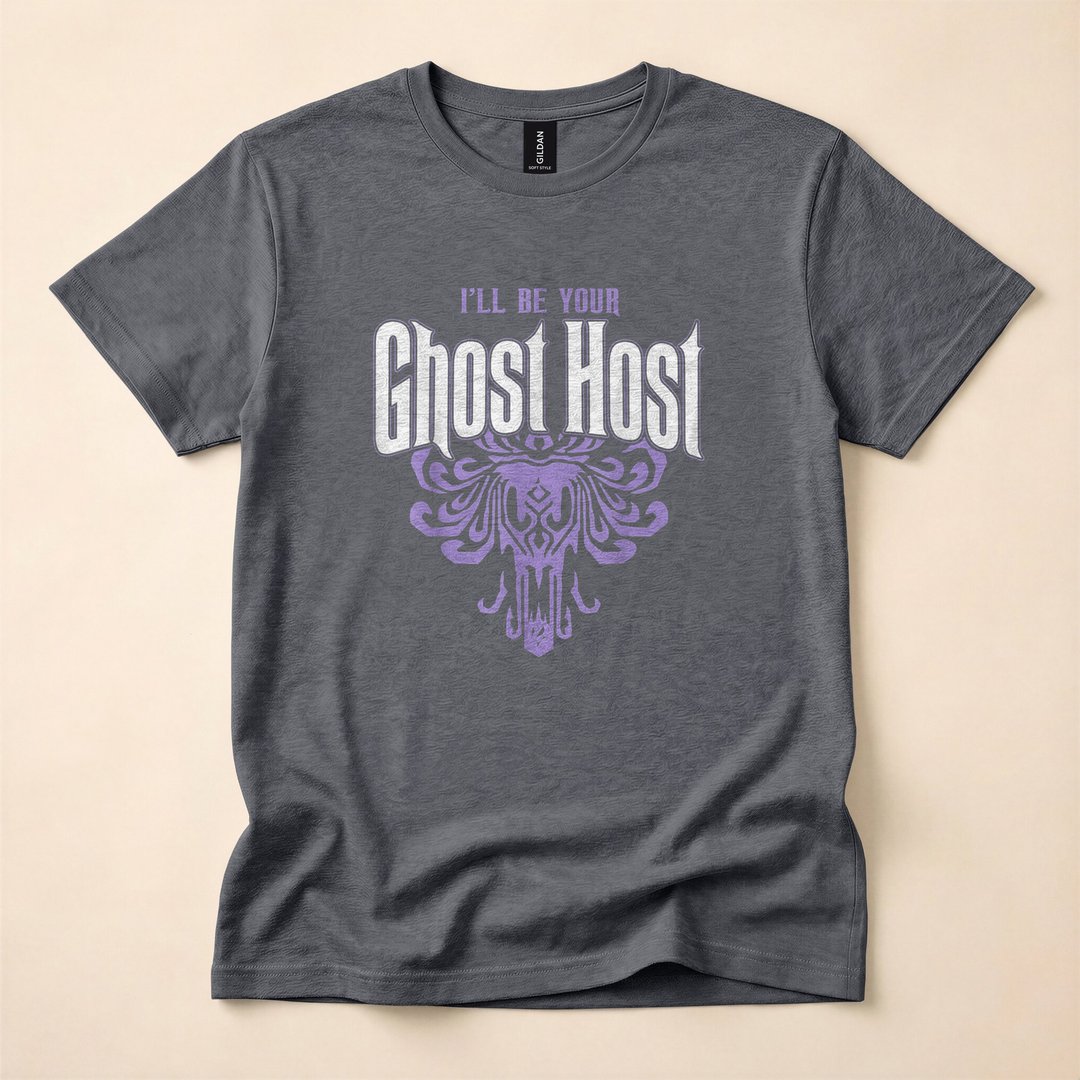 I'll Be Your Ghost Host Haunted Halloween Party T-Shirt - photo 4