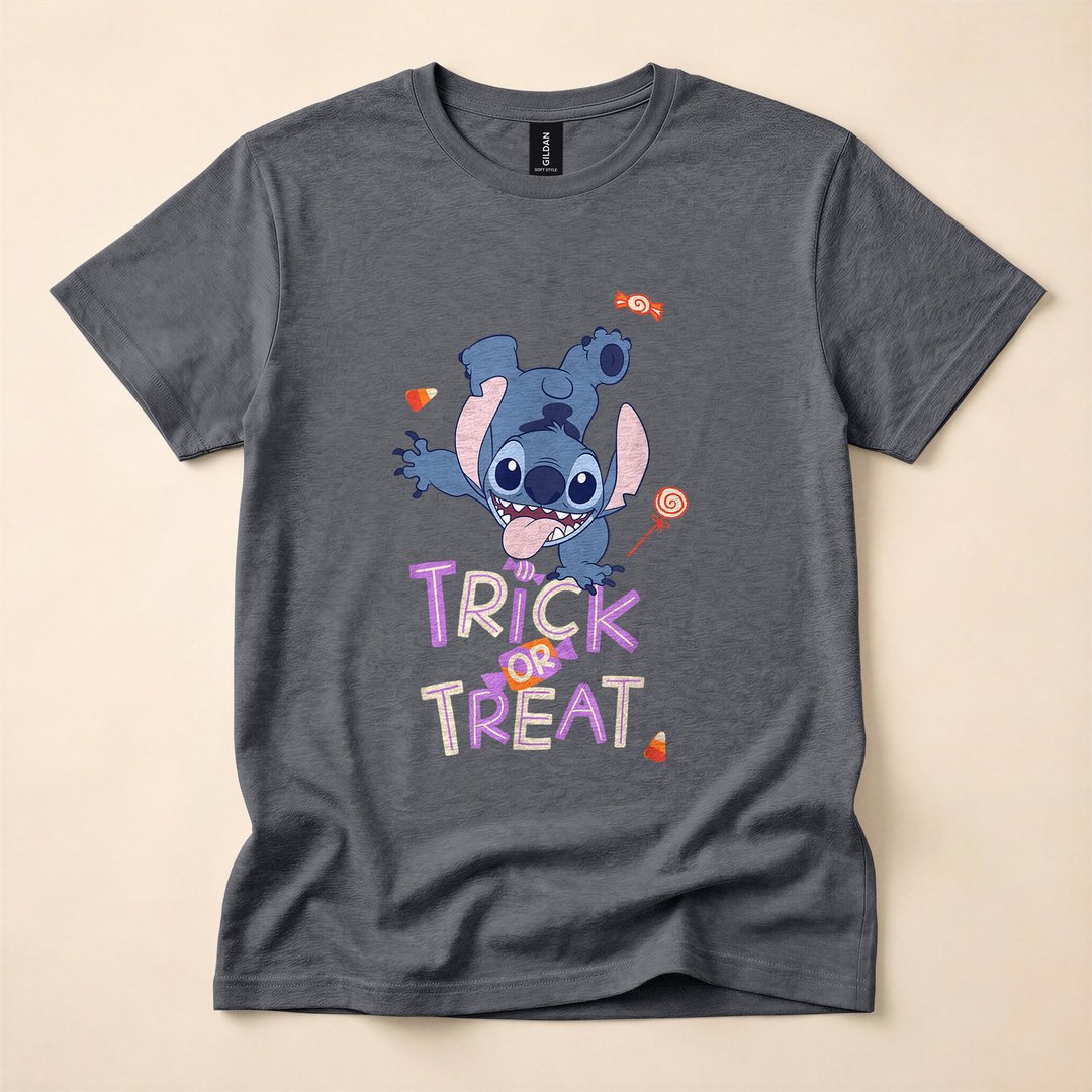 Lilo and Stitch Halloween Trick or Treat T-Shirt - photo 4