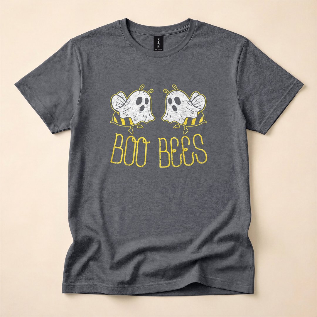 Boo Bees Funny Matching Couple Halloween Costume T-Shirt - photo 4
