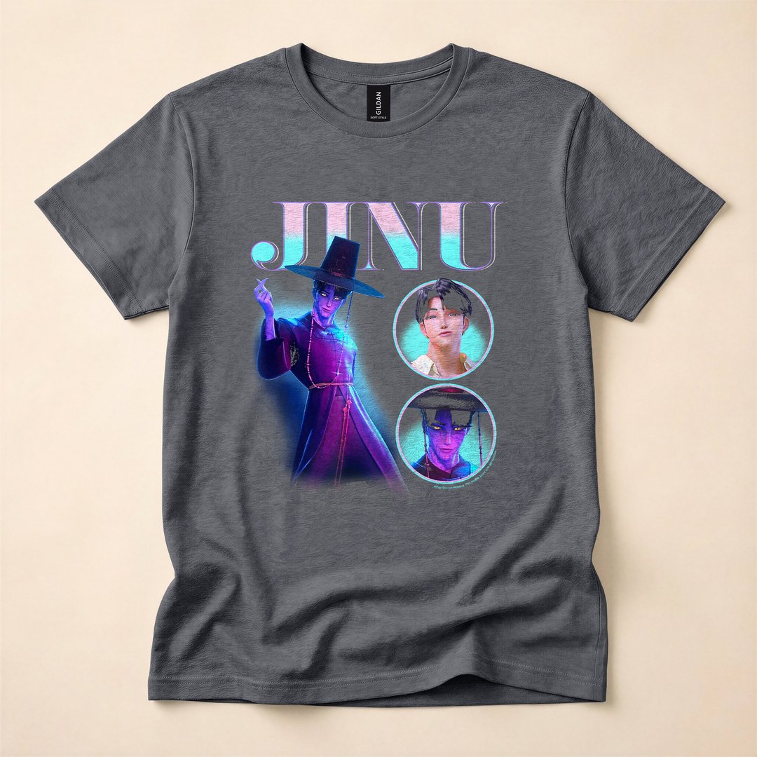 Jinu Saja Boys Y2K Halloween Showcase Poster T-Shirt - photo 4