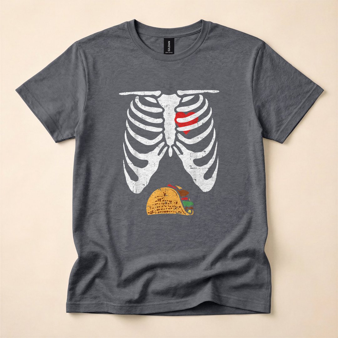 Soon To Be Dad Skeleton Xray Funny Halloween T-Shirt - photo 4